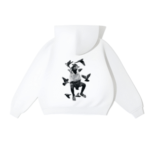 Bird Kid Beyaz Oversize Hoodie