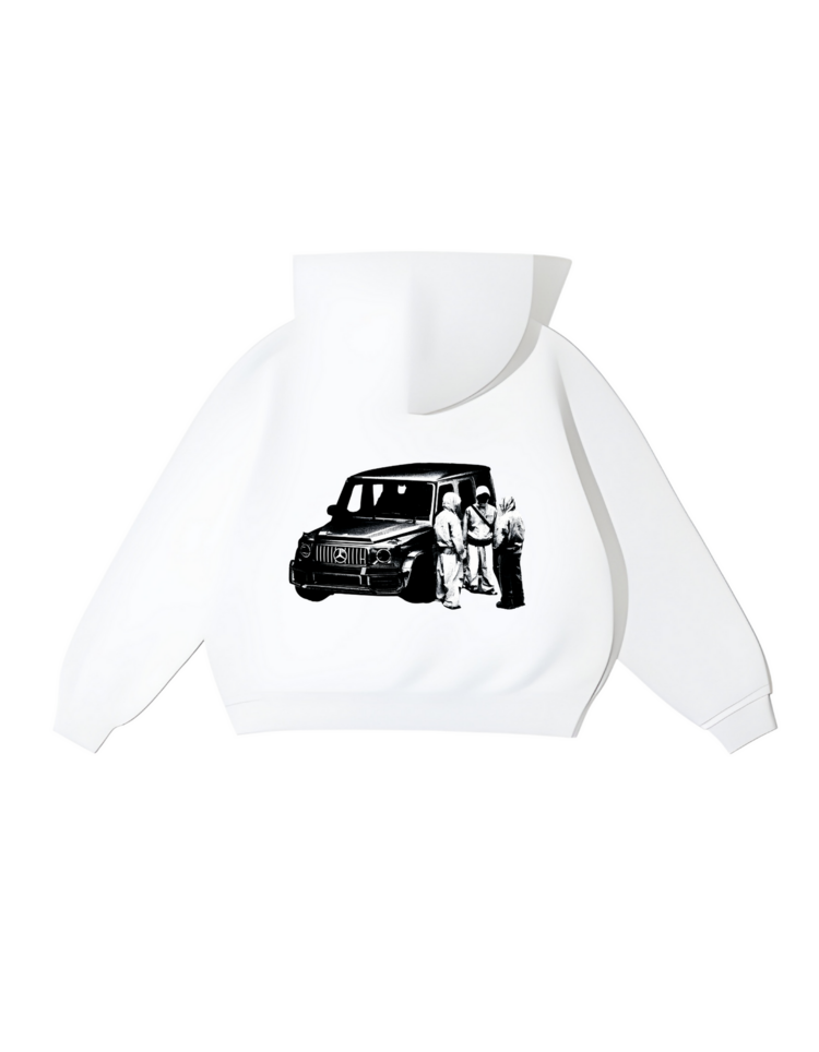 Class G-gang Beyaz Oversize Hoodie