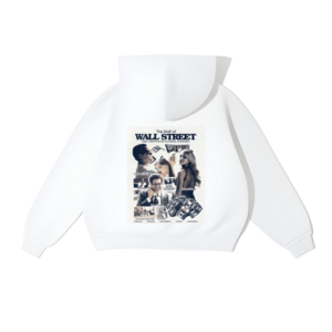 Wall Street Beyaz Oversize Hoodie